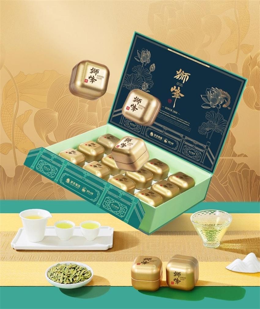 【中国直邮】 狮峰茶叶 2026新茶特级 明前龙井茶叶 礼盒装送礼长辈送西湖龙井春绿茶 150g/礼盒装