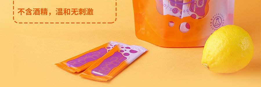 絨呼吸 便攜式提神濕紙巾 獨立包裝 不含酒精 消毒濕巾 18片/包