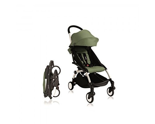 法国Babyzen yoyo+ 婴儿手推车可坐可躺折叠儿童宝宝伞车 白杆架/绿色 6+