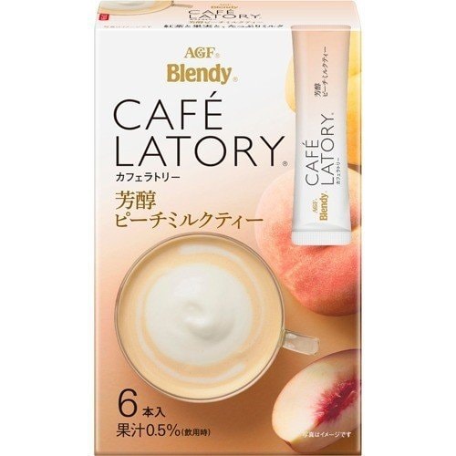 日本 AGF 芳醇杏桃味奶茶 6pcs Exp. Date : 12 2020