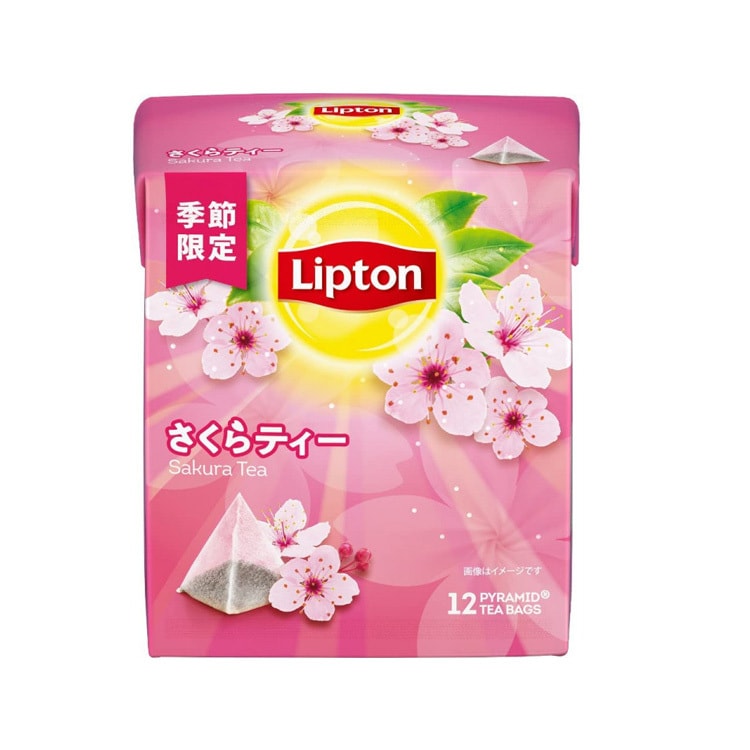 【日本直邮】Lipton立顿 樱花限定 樱花茶 茶包 12包入