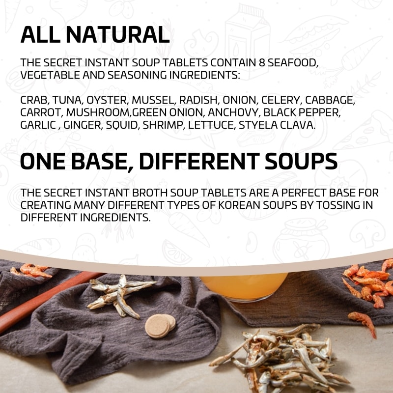 【韩国SEOUL SOUP SECRET】 韩式高汤锭 炖汤 煨煮 炒菜 30片120g