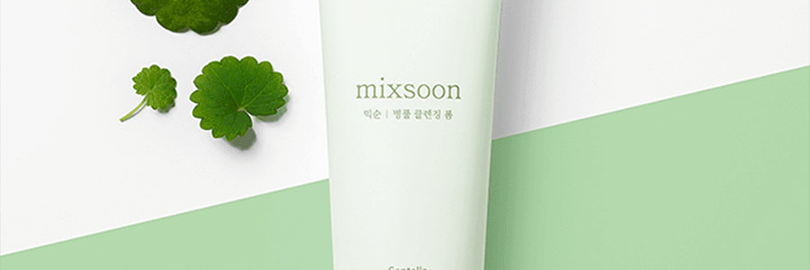 韩国MIXSOON纯 积雪草洁面乳 植物氨基酸洗面奶 温和清洁 舒缓镇定 150ml 敏感肌可用