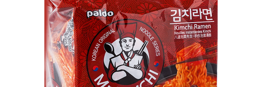韓國PALDO八道 泡菜先生拉麵 手工泡菜湯麵 115g*4包