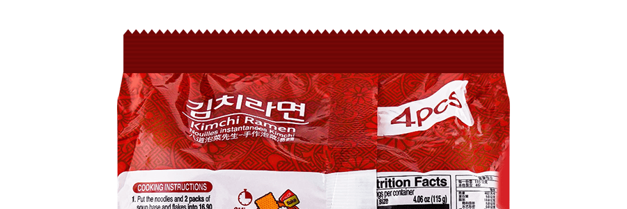 韓國PALDO八道 泡菜先生拉麵 手工泡菜湯麵 115g*4包