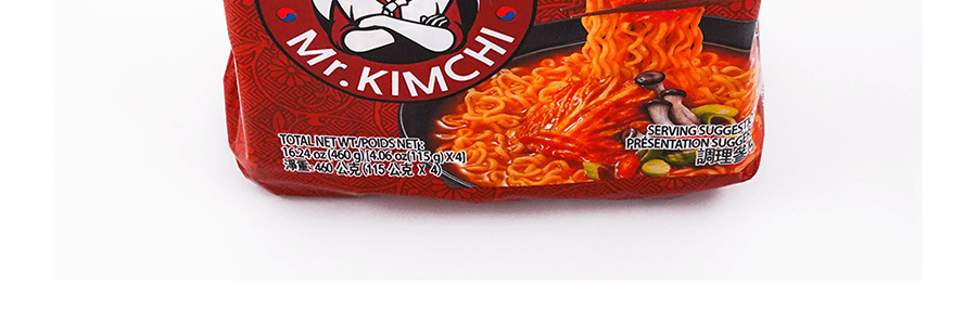 韓國PALDO八道 泡菜先生拉麵 手工泡菜湯麵 115g*4包