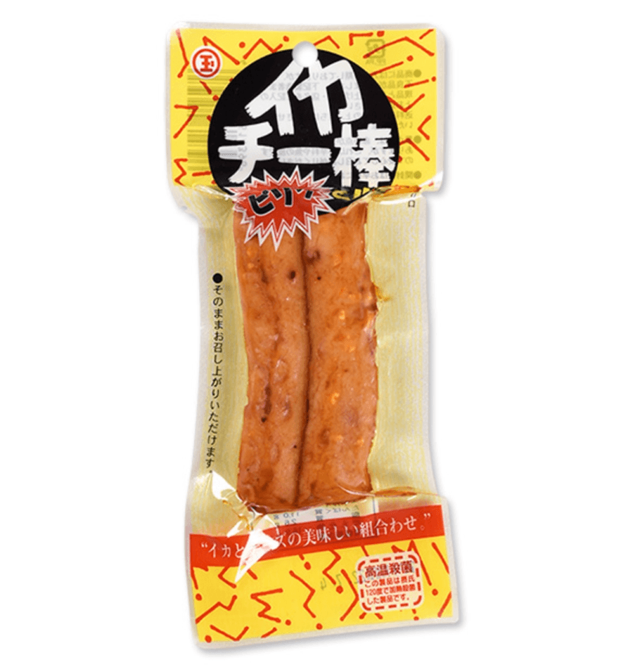 【日本直郵】MARUTAMA丸玉水產 辣味起司魷魚棒即食魚棒海味點心 2根一袋