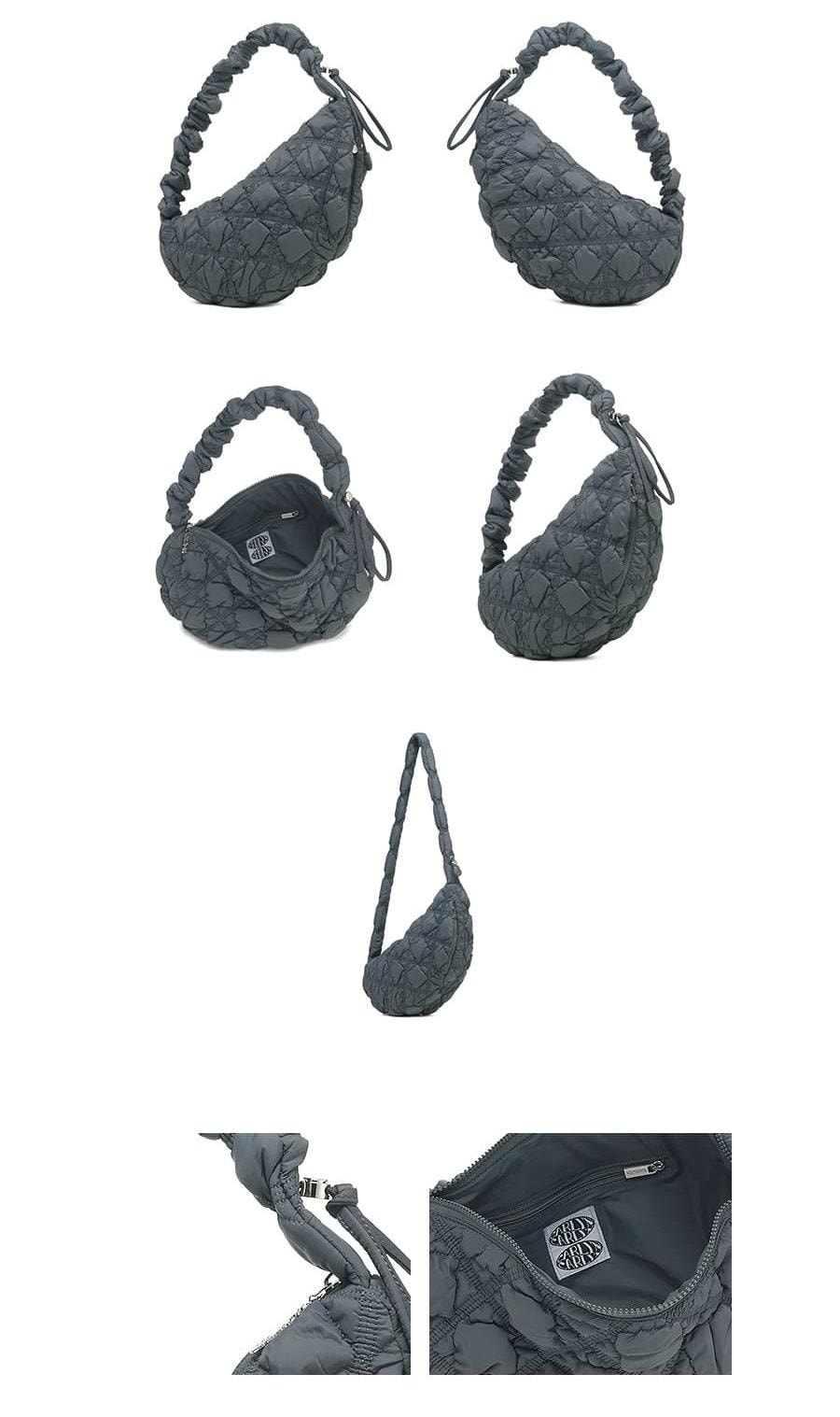 【韩国直邮】 韩国 CARLYN COZY 抽绳设计中号云朵包 可调节长短 炭灰色