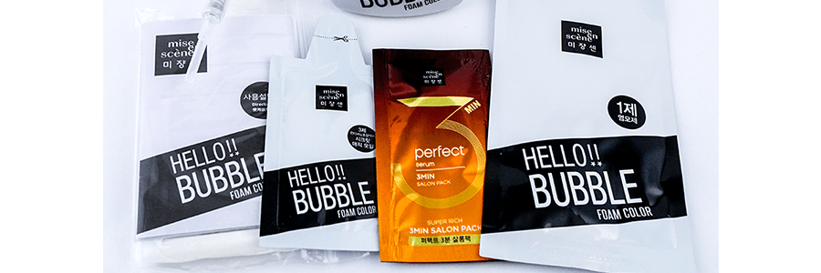 韓國MISE EN SCENE愛茉莉 美妝仙 HELLO BUBBLE泡沫染髮劑 7K卡其色 單組入 附染髮工具