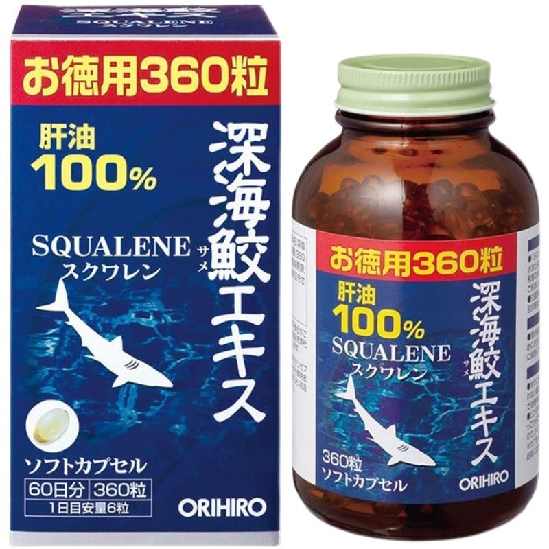 【日本直郵】ORIHIRO立喜樂 深海魚油鯊魚鮫精華360粒