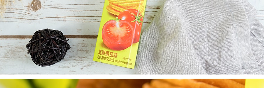 大陸版好麗友ORION 非油炸薯願洋芋片 清新番茄口味 2包入 104g 包裝隨機寄送