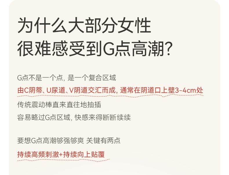 大人糖™ 引RIDGE 入體雙拍打情趣玩具震動棒女成人用品挑逗跳蛋自慰 皎月白