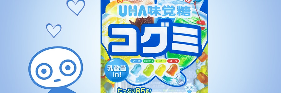 日本UHA悠哈 味觉糖 乳酸菌水果软糖 85g