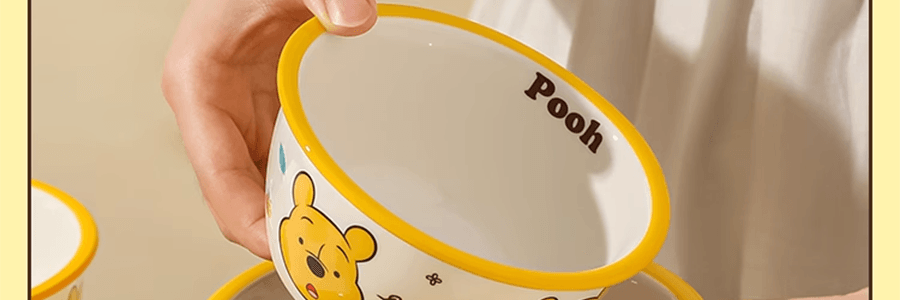 川島屋 迪士尼維尼熊系列 陶瓷米飯碗 4.75‘