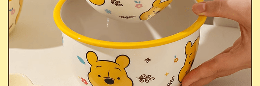 川岛屋 迪士尼维尼熊系列 陶瓷米饭碗 4.75‘