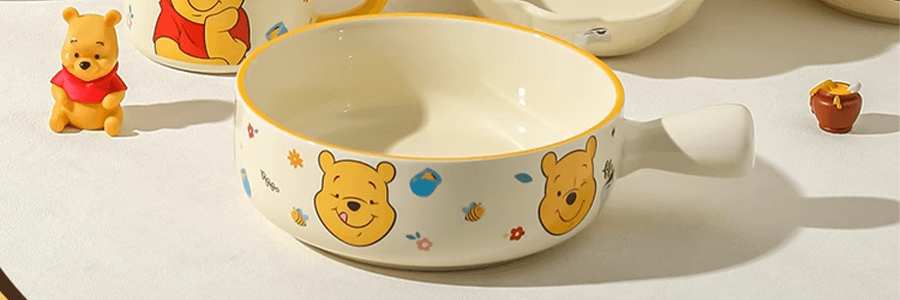 川島屋 迪士尼維尼熊系列 陶瓷米飯碗 4.75‘