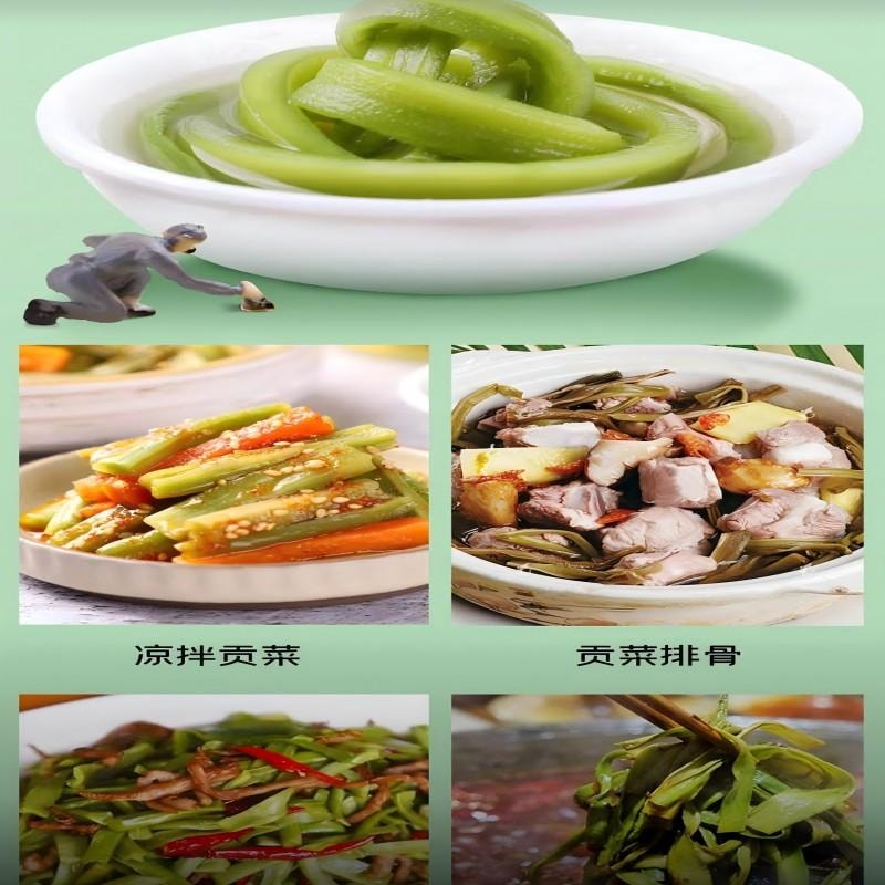 【中國直郵】 富昌 健康食材特級貢菜乾新鮮苔乾苔菜貢菜響菜乾貨脫水蔬菜涼拌炒菜火鍋食材200g