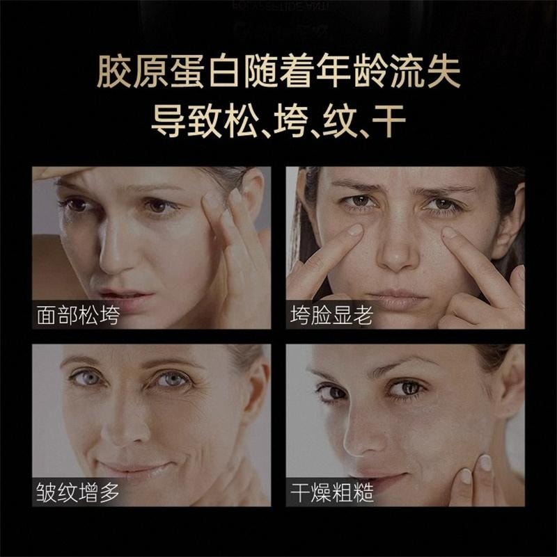 【中国直邮】 仁和匠心 黑绷带玻色因面霜春夏多肽紧致抗皱法令纹衰老抚精华面霜多肽抗皱面霜 50g