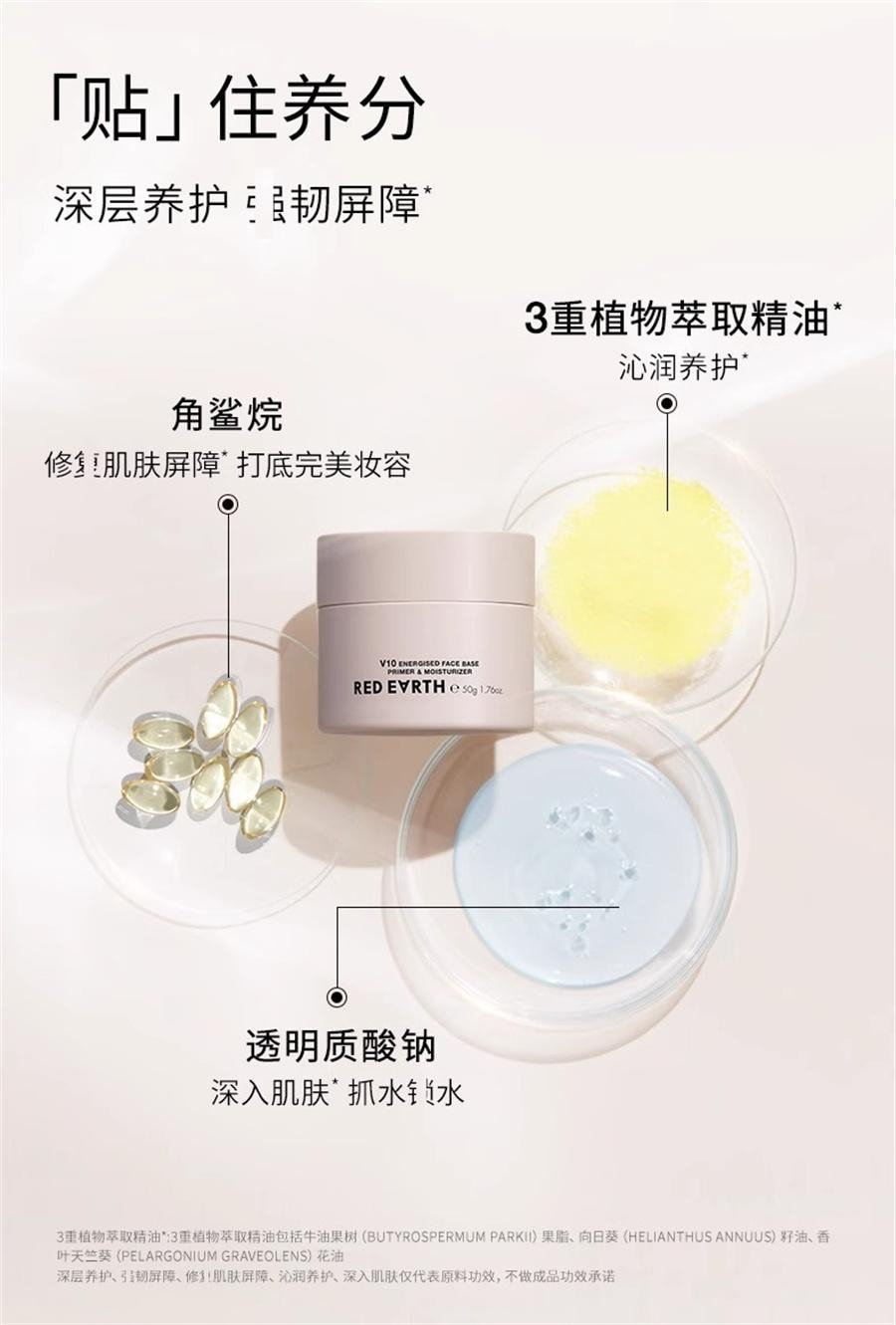 紅地球 貼貼霜 妝前乳打底隔離乳霜 補水保濕不卡粉 敏感肌可用不刺激【底妝救星】 經典款 50g