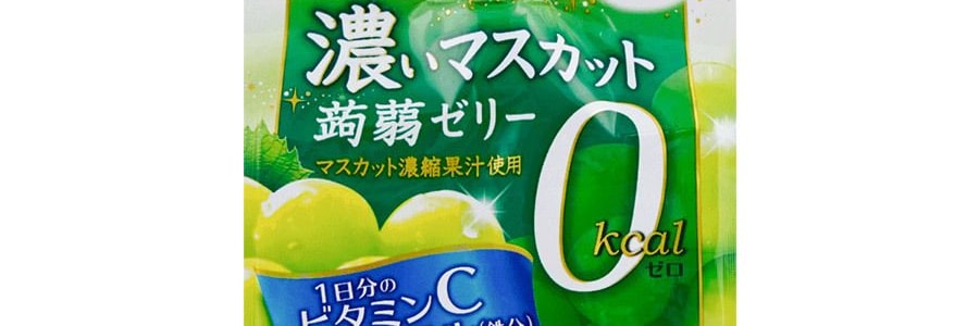 日本TARAMI 0卡路里 吸吸魔芋果凍 綠葡萄口味 150g