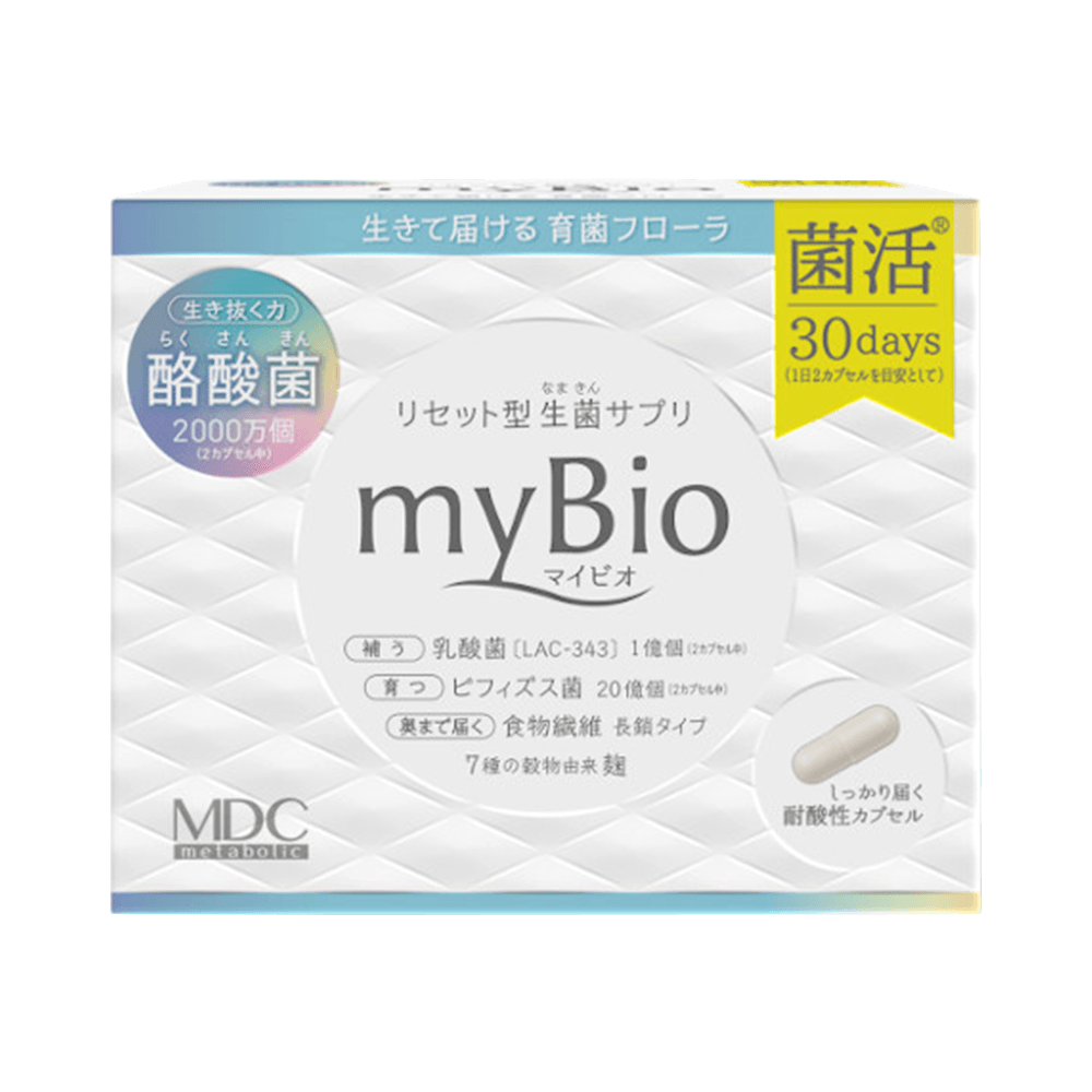 myBio 活菌膳食纖維清爽益生元膠囊 30日量 75g