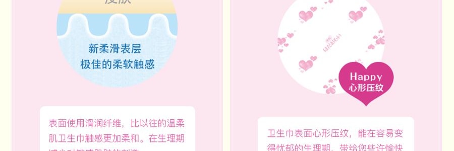 日本UNICHARM尤妮佳 苏菲温柔肌棉柔卫生巾 超量日用护翼型 23cm 20片入 敏感肌