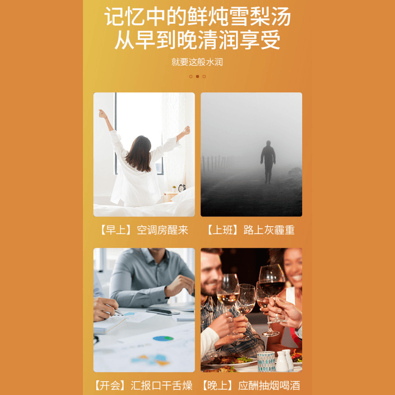  諦韻堂 【美國直郵】冰糖雪梨茉莉花茶250g清熱潤肺止咳化痰滋潤咽喉美容養顏