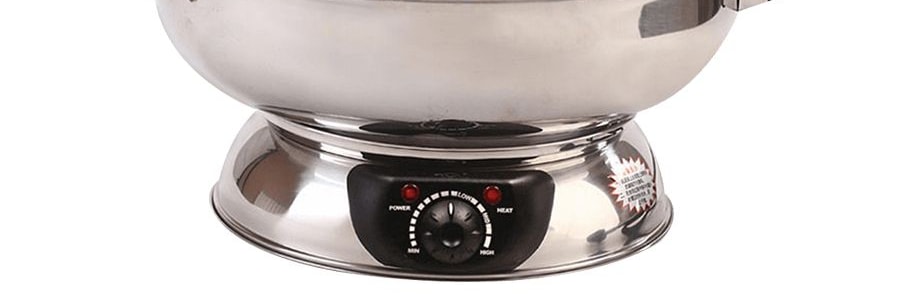 5L Electric Shabu Shabu Pot with Divider and Non-Stick Coating, Electric  Hot Pot Dia 30cm