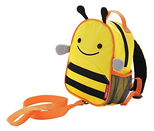 SKIP HOP Zoo Little Kid and Toddler Safety Harness Backpack --Brooklyn Bee