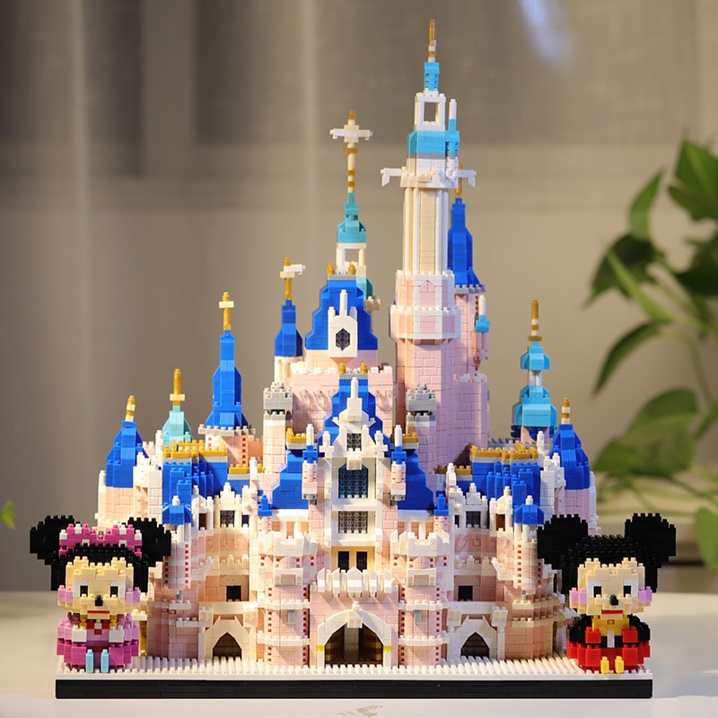 【中国直邮】乐高 粉色城堡水晶球拼装益智玩具 950颗