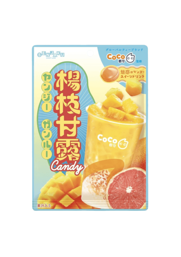 【日本直效郵件】 日本 SENJAKU 大人氣芒果甜點 CoCo都可監修 楊枝甘露味硬糖 60g