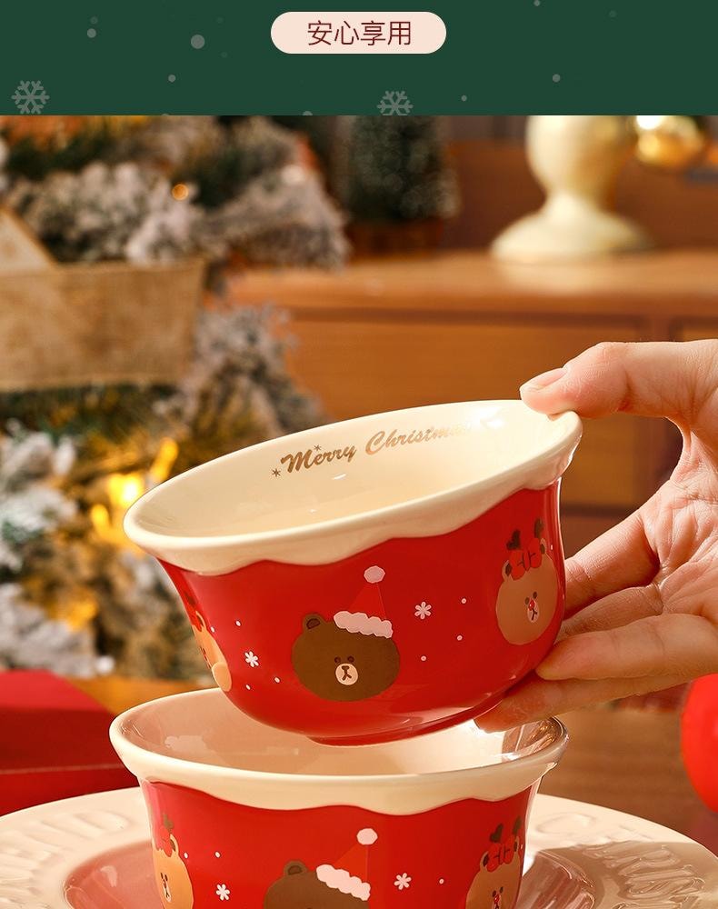 【お年玉セール特価】 中国直送】日本 バタフライ ボウル クリスマス食器 FRIENDS LINE クリスマス