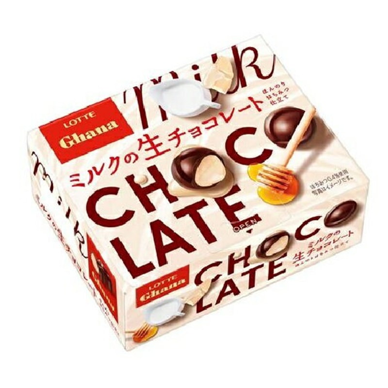 【日本直郵】DHL直效郵件3-5天到 日本樂天LOTTE 蜂蜜牛奶夾心生巧克力 64g