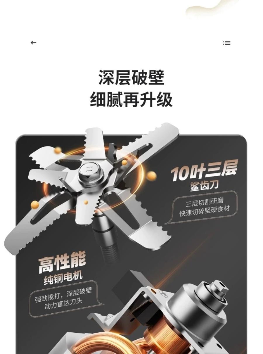 加拿大直郵藍寶同款北美電壓Poros柔音破壁機豆漿機升級版1.6L大容量 46dB超靜音 升級鈦塗層更耐用 高溫烘乾更放心