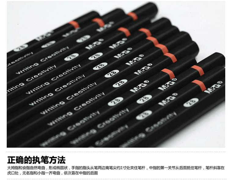 [中国直邮]晨光(M&G 2B木杆易削不断铅笔AWP34601 考试专用铅笔12支/盒