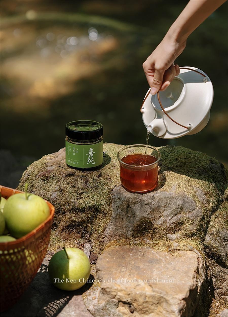 【中国直邮】 喜纯 纯梨膏200g/罐 古法熬制梨膏 精选砀山酥梨纯梨膏泡水纯梨膏无添加