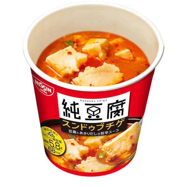 【日本直郵】 NISSIN日清食品 低卡低糖 30秒速食純豆腐湯香辣味