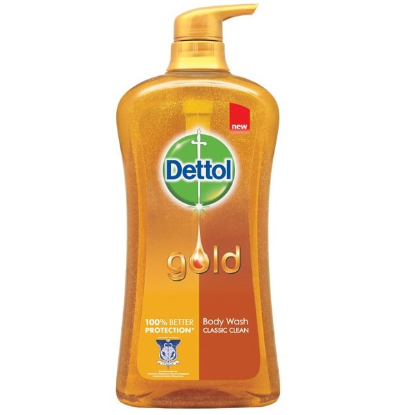 【马来西亚直邮】印度尼西亚 DETTOL 滴露 金装温和修复抗菌沐浴露 经典保护 950ml