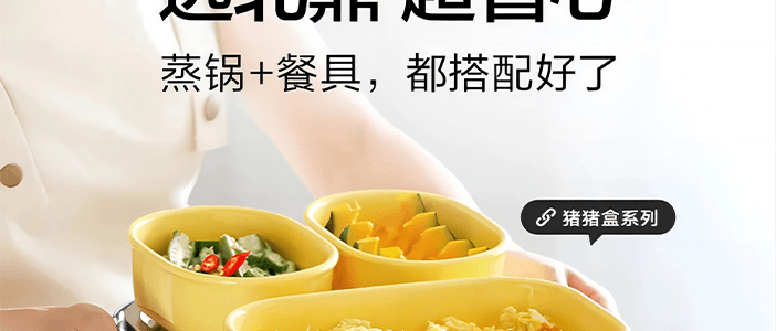 BUYDEEM北鼎 多功能蒸炖锅 隔水蒸炖锅电蒸锅 加大加高不挑餐具 7L G67US