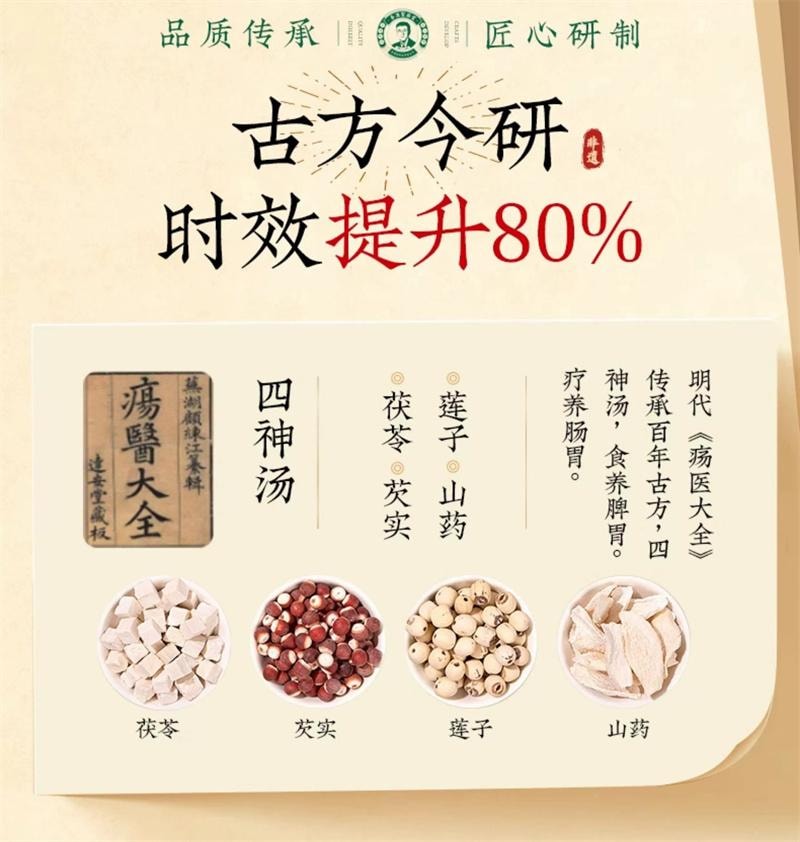 【中国直邮】 香港制药堂 五指毛桃薏仁茯湿膏320g/盒 赤小豆薏米茯苓茶祛轻正品四君子汤(建议3盒周期装)