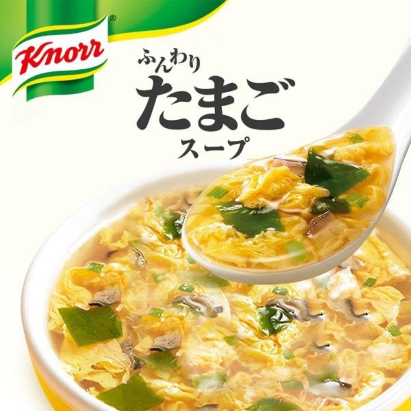 【日本直邮】日本味之素 AJINOMOTO KONRR 营养早餐 速食汤 方便汤 蛋花汤 5包装