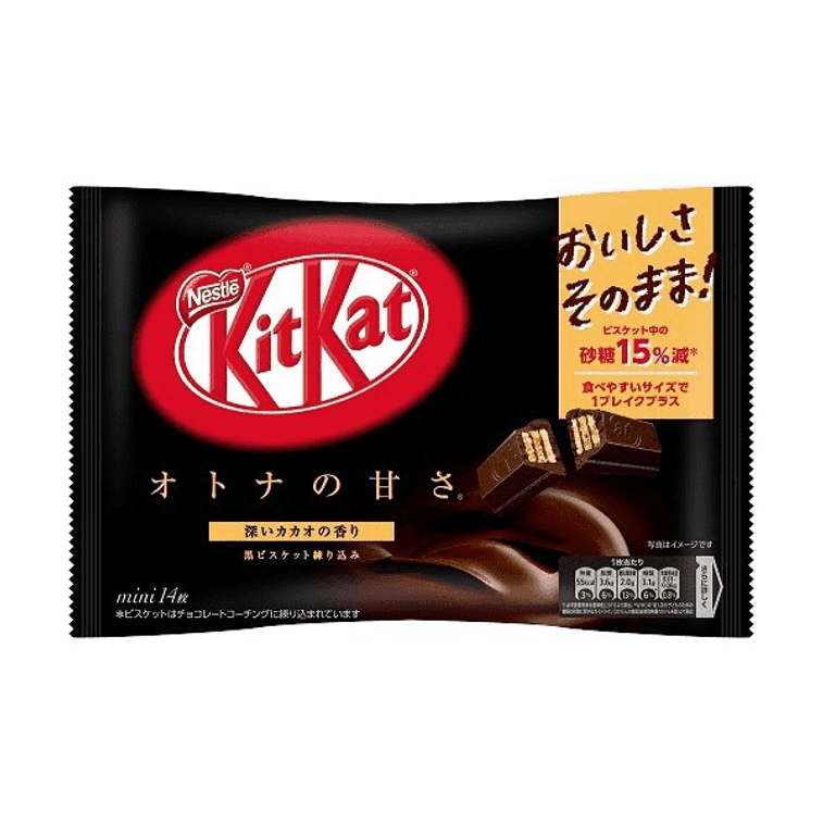 【日本直邮】NESTLE雀巢 KITKAT 夹心威化巧克力 大人的甜蜜 可可味 135g