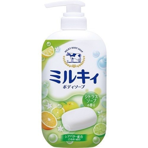 日本 COW 乳石鹼 牛奶精華沐浴露高雅柚香 550ml