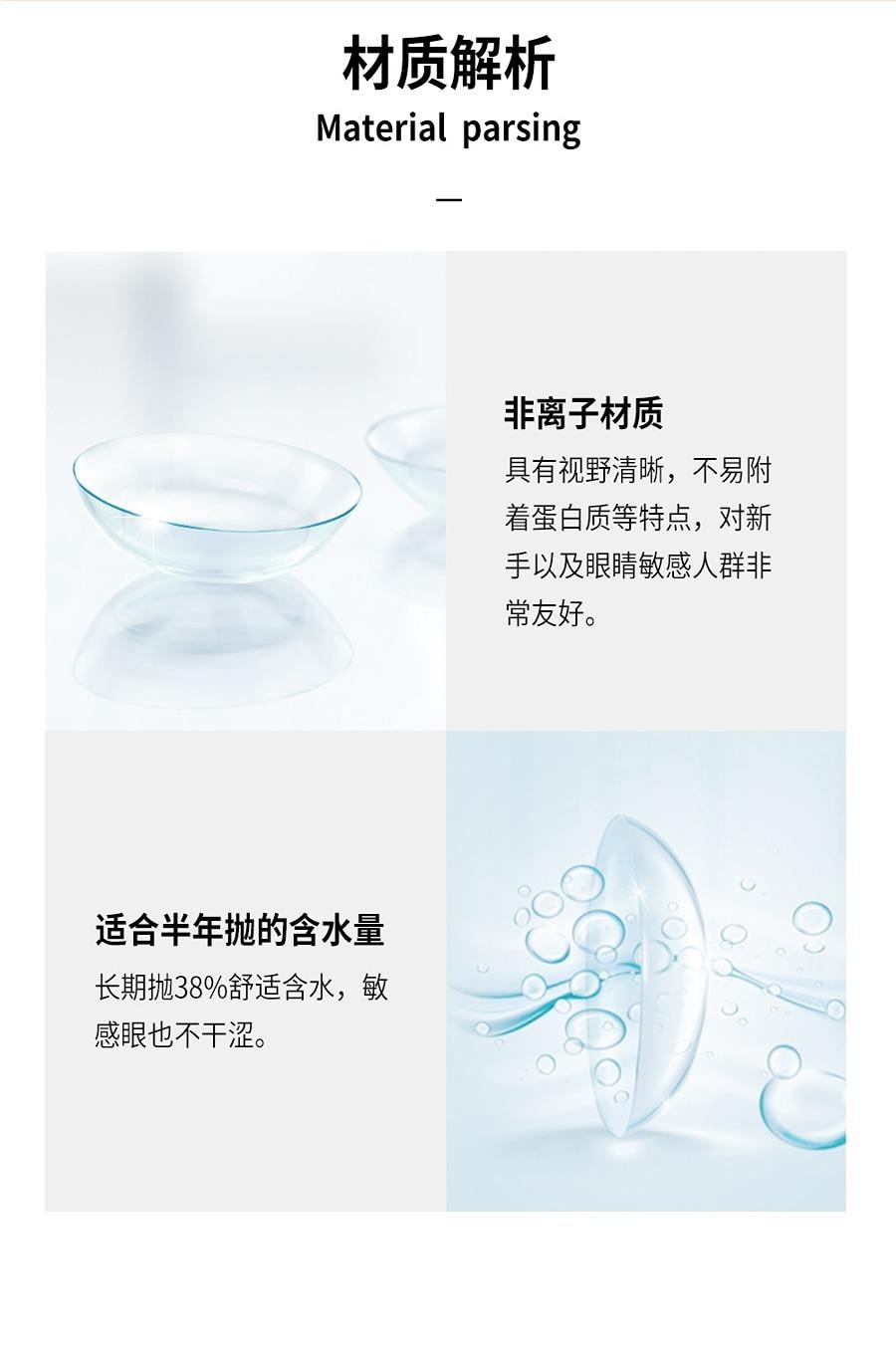 【中國直郵】 BADGE美瞳半年拋 喵系美瞳 極光紫 (紫色系) 1片裝 (半年拋為1片裝為滿足雙眼佩戴請拍2盒) -2.50(250)