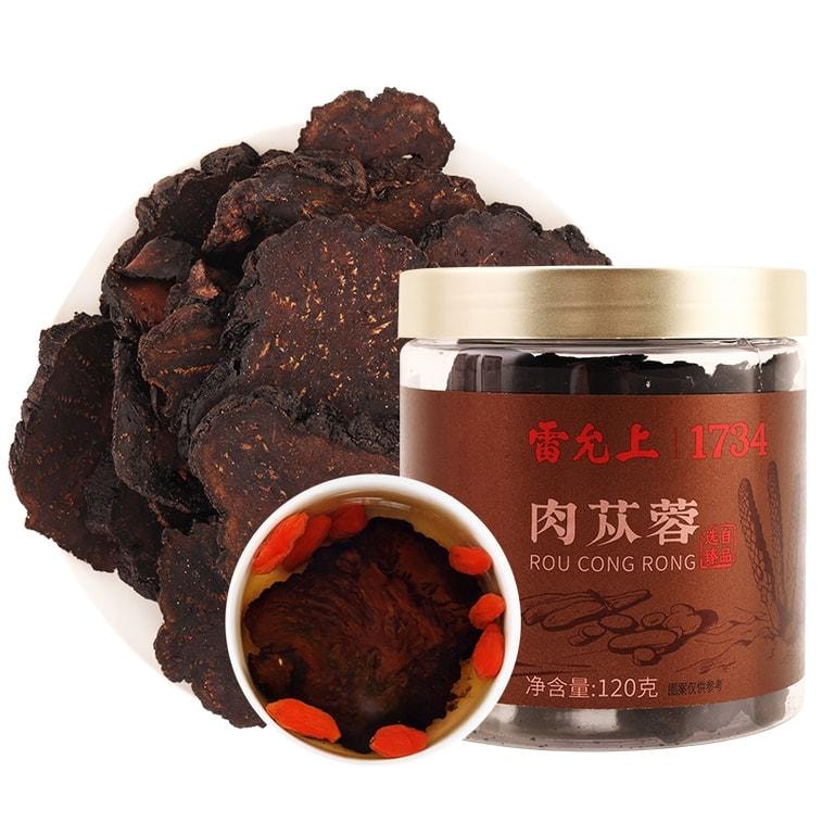 Cistanche 120g per bottle  Alxa Rou Rong Rong whole root fresh dried slices nourishing for making tea or w
