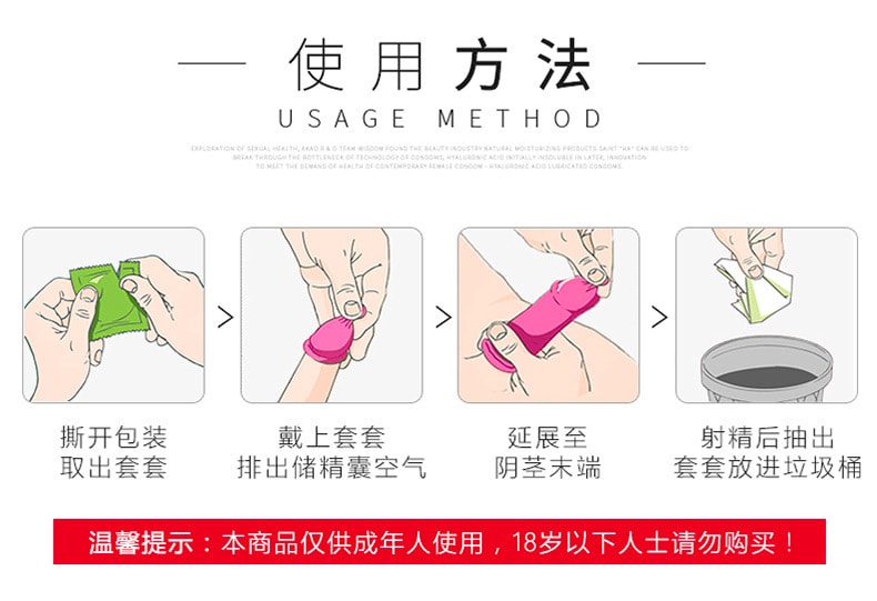 中国直邮 赤尾 经典5合1 超薄避孕套  30只