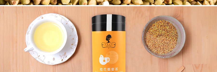 台湾午茶夫人 桂花荞麦茶 罐装 20包入 52g