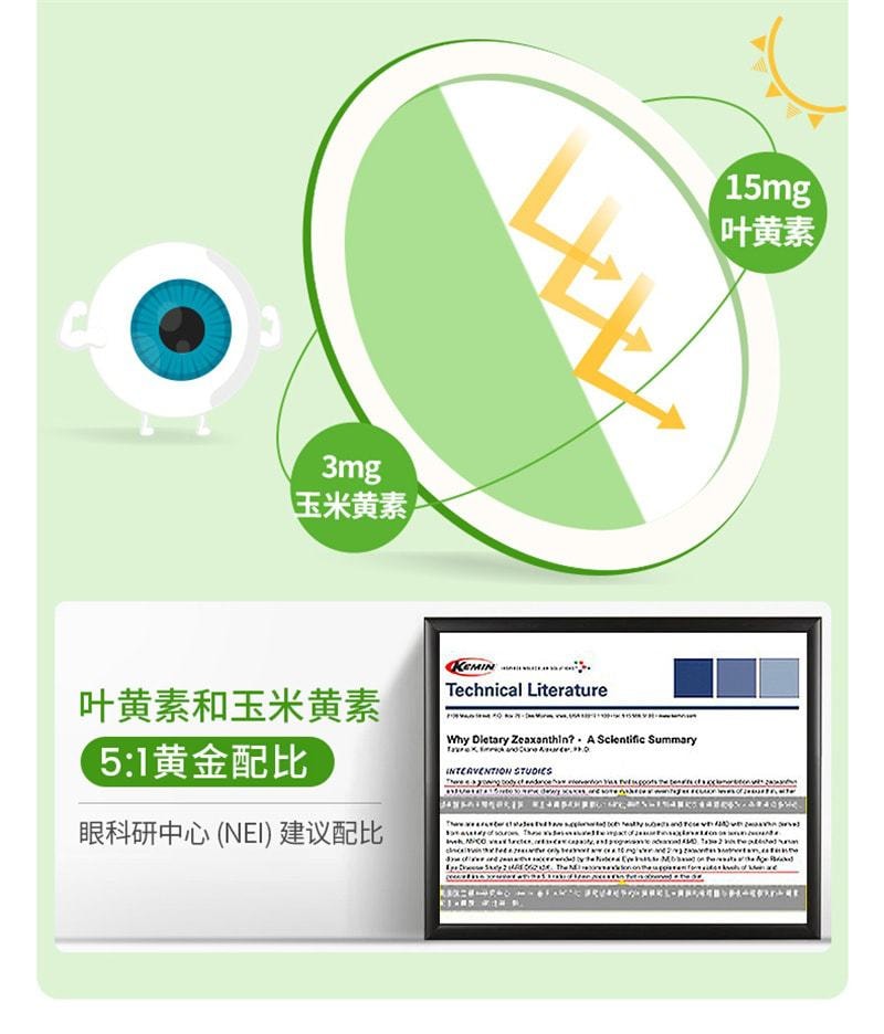 【中国直邮】Youthit优思益 叶黄素护眼片 7合1营养守护眼健康 成人护眼营养素 60片/盒(中老年推荐)