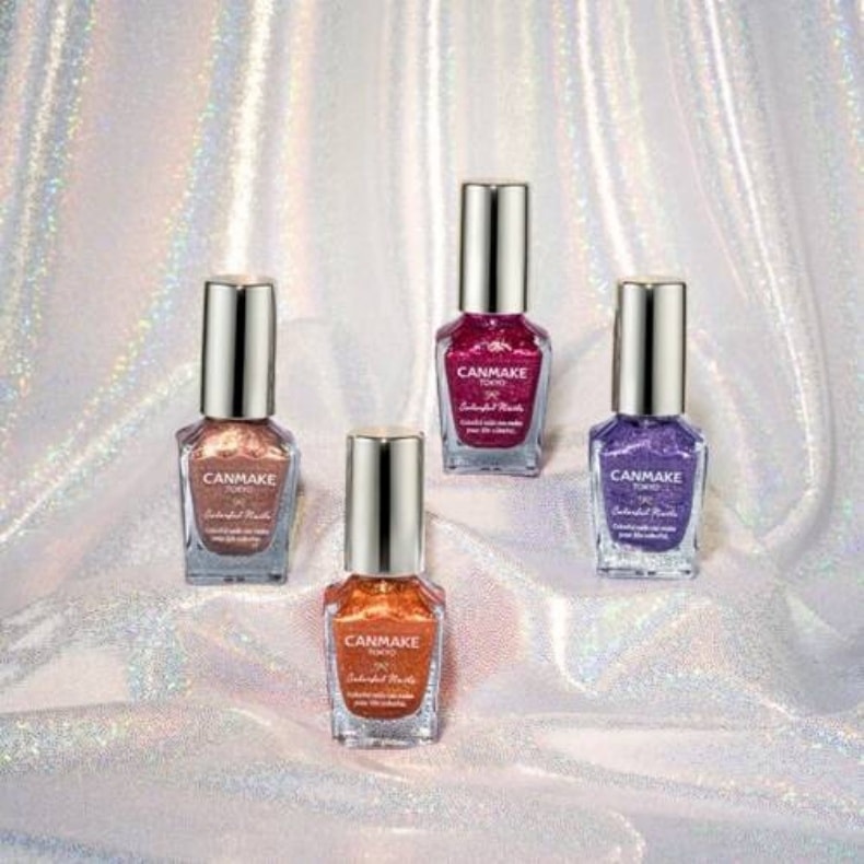 【期间限定款】【日本直邮】日本 CANMAKE 井田 七彩指甲 指甲油 金珍珠橙色 8ml  #N100