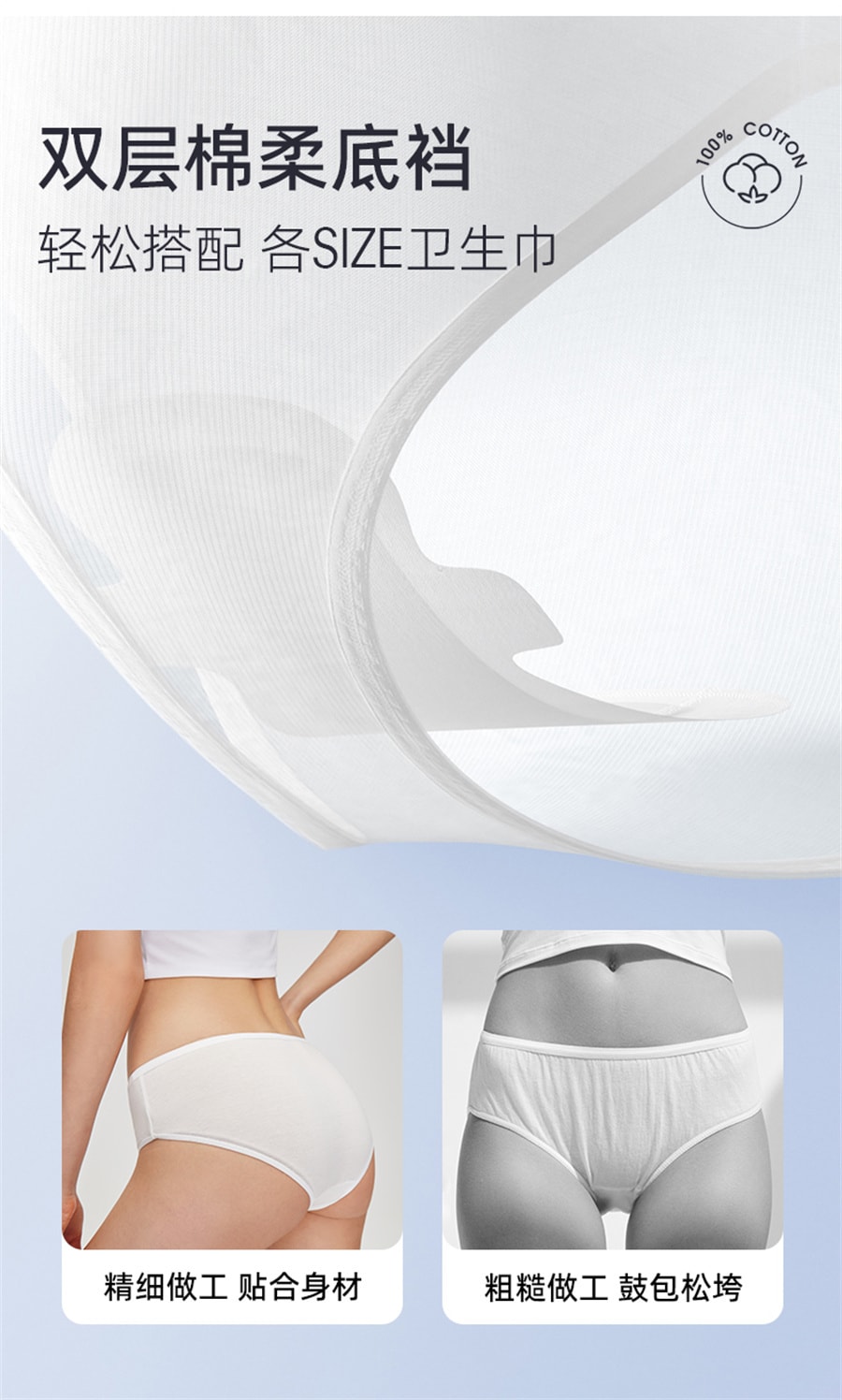 Disposable Pregnant Mom Panties Cotton Plus Size Day Throw Travel Panties For Women XXL Size 4 Pcs